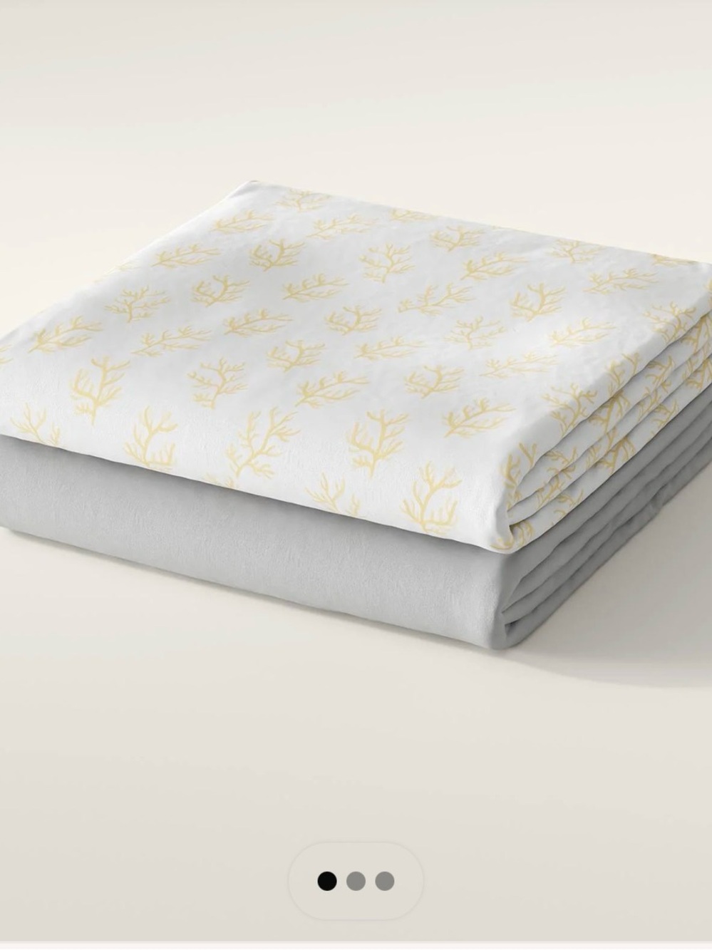 Nestig Coral Organic Mini Crib Sheet Set